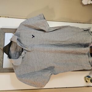 American Eagle Outfitters Gray Polo Shirt